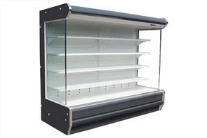 Stórmarkaður með skiptan inniskjá ísskápur Multi Deck lofttjald